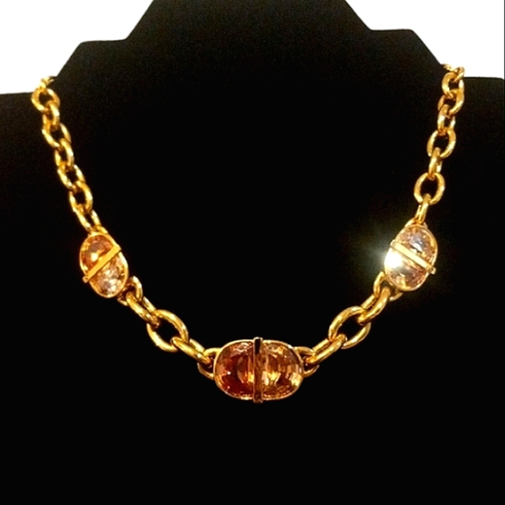 Gold tone necklace